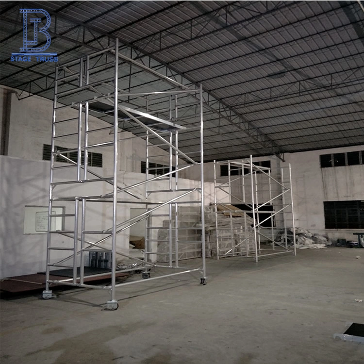 Aluminum Alloy Folding Scaffolding, Mobile Aluminum Frame Work Platform, Building Climbing Platform Engineering H-Framealuminum Alloy Climbing Frame