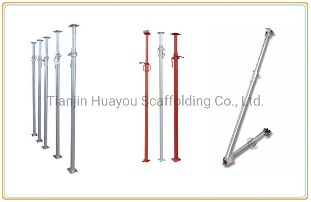 Telescopic Post Scaffolding Galvanized Adjustable Steel Shoring Formwork Scaffold Prop for Construction Building Material