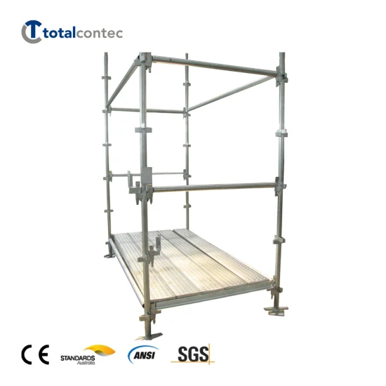 Andamio Kwikstage de fachada de material de construcción de construcción con pintura galvanizada UK/Aus