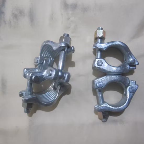 Acoplador de tubo de andamio fijo de andamio giratorio forjado presionado